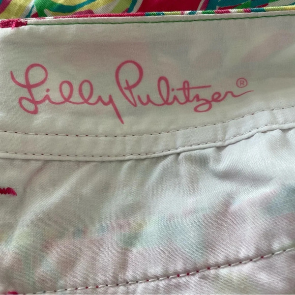 Lilly Pulitzer Callahan pink print shorts 15780 - Picture 4 of 6